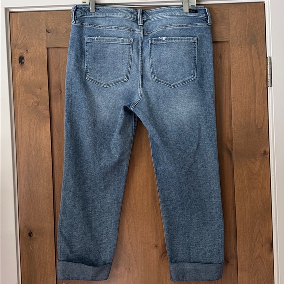 Liverpool Jeans Womens 12/31 Charlie Crop Wide Rolled Cuff Stretch Champlain - Picture 2 of 14